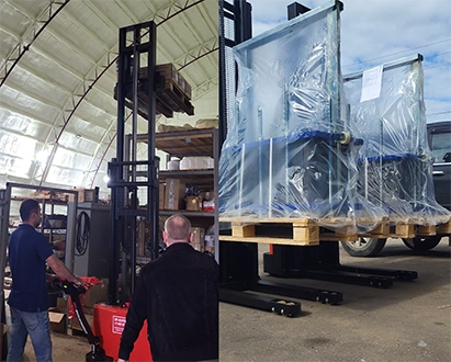 Тест-драйв складской техники на нашем складе в Пушкино